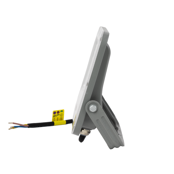 Grauer LED-Strahler mit Kabel