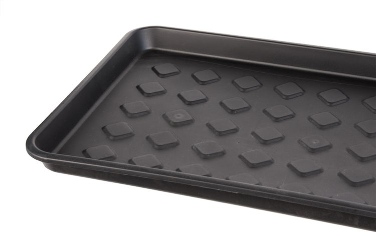 BigDean Schuhabtropfschale Schuhablage groß - Abtropfschale für Schuhe - 71,5 x 34,5 x 3 cm - Schuhmatte mit erhöhtem Rand - Schuh-Abtropfschale für Regen, Herbst & Winter - Made in EU