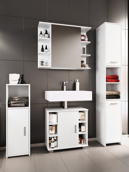 4-tlg. Komplett Badmöbel Badschrank Set Zalo ll