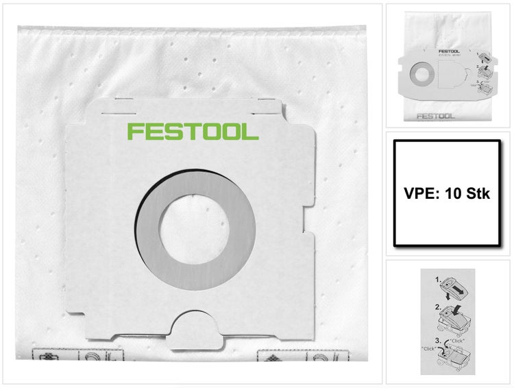 Festool Staubsaugerbeutel, 10 Stück