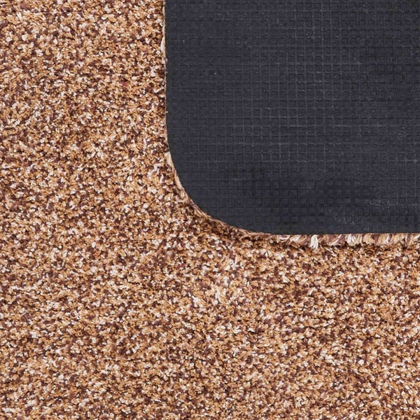 Teppich mit mehrfarbiger Textur und rutschfester Rückseite