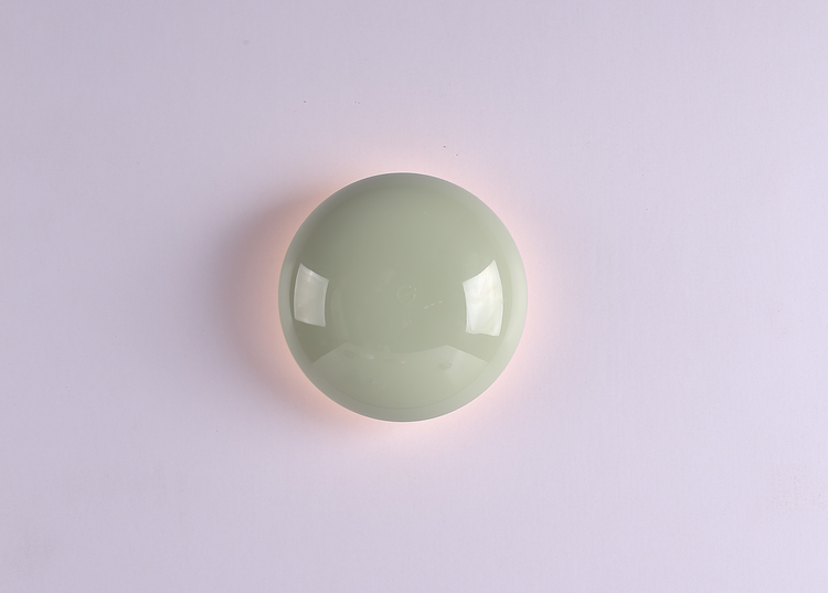 Moderne runde Wandleuchte aus Glas für die Innenbeleuchtung
