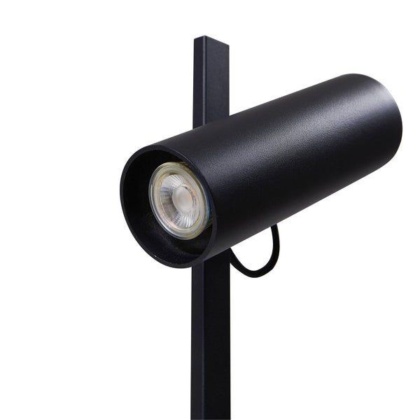 Schwarze LED-Spotleuchte für den Außenbereich