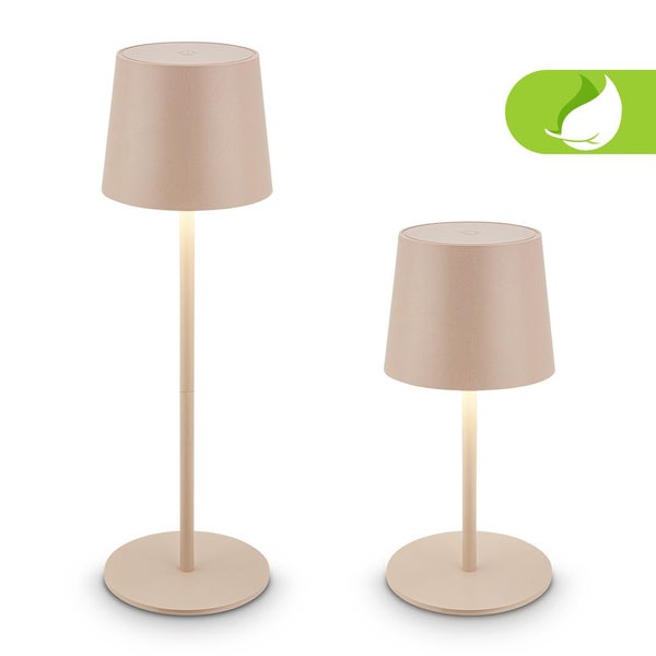 LED Tischlampe Akku LED Tischleuchte Dimmbar Kabellos Touch Aussen/Innen