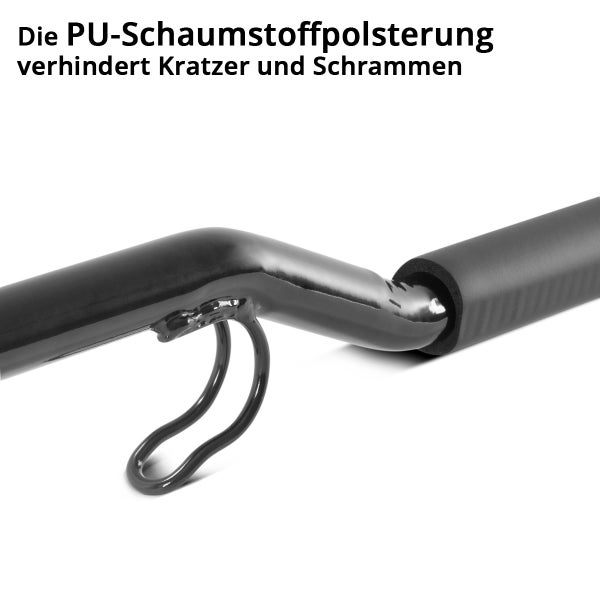 Detailaufnahme eines Geräts mit Polyurethan-Schaumstoffpolsterung zum Schutz vor Kratzern