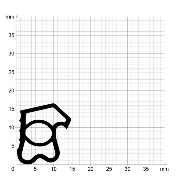 DIWARO. | Stahlzargendichtung SZ195 | grau | 5 Meter