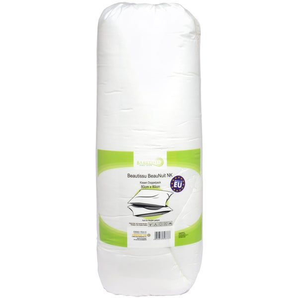 Beautissu BeauNuit NK Kissen Doppelpack 80 mal 80 Zentimeter in Verpackung