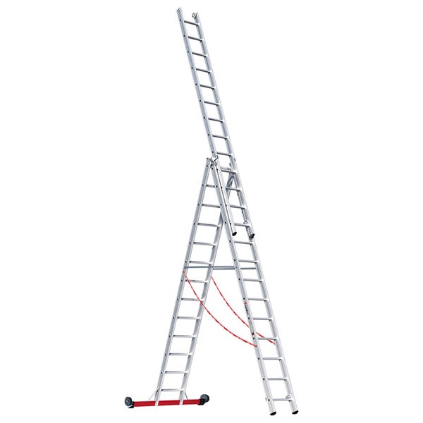 Mehrzweckleiter aus Aluminium mit Rollen