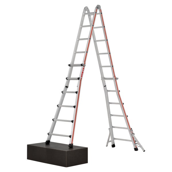 Aluminium Sprossenleiter im A-förmigen Aufbau