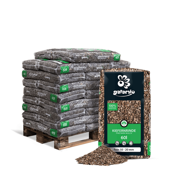 Galamio Rindenmulch Kiefer Fein 60l x 26 Sack 1560l Palette