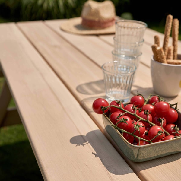 Holzpicknicktisch 182,5 x 153 x 73,5 cm - Oviala