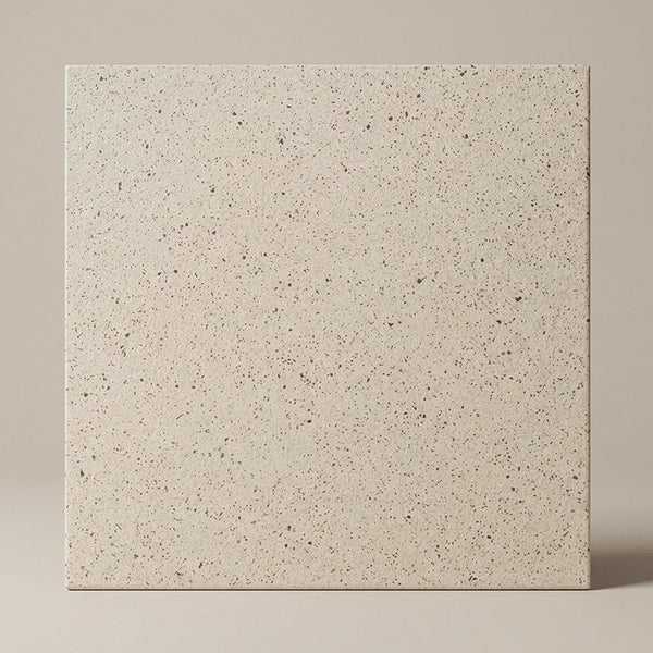Quadratische Fliese mit gesprenkelter Oberflächenstruktur für Wand oder Boden
