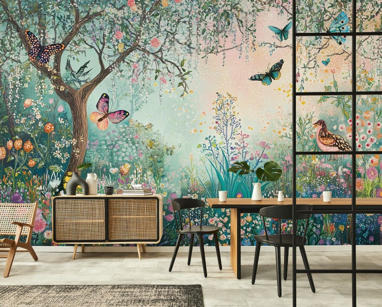 Fototapete Kinderzimmer Wald Tiere Vlies Tapete 400x280 cm