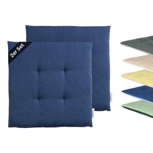 2er-Set Sitzkissen outdoor DOVE CHAIRPAD Blau 40 x 40 cm