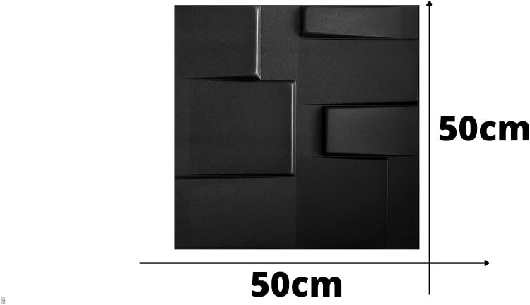 Polystyrol XPS Styropor 3D Paneelen Deckenpaneelen Dekoren 50x50cm 3mm stärke Tetris Schwarz
