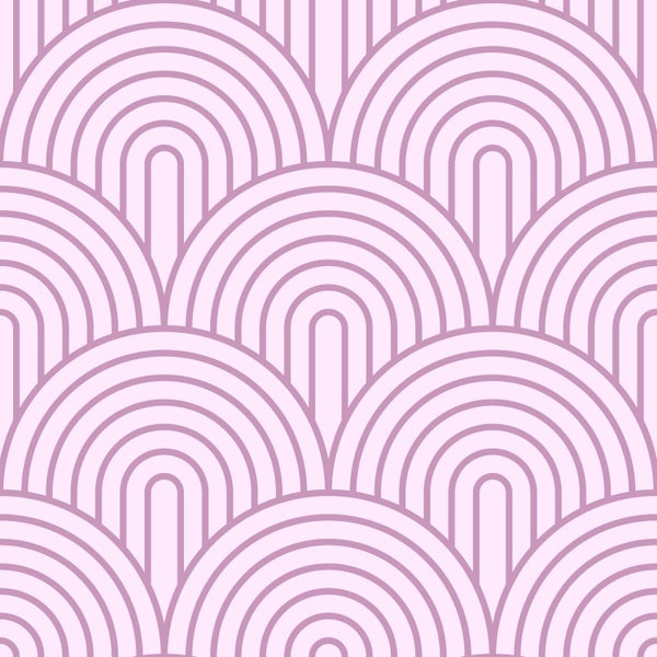 Nahtloses Muster mit stilisierten Halbkreisformen