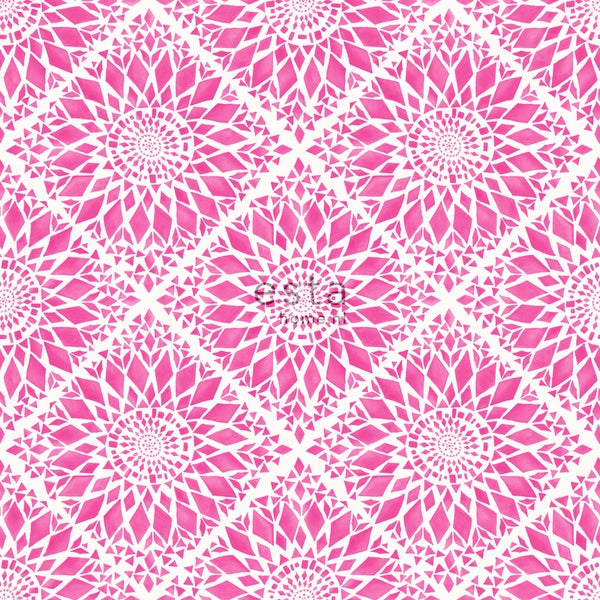 Tapete mit geometrischem, floralem Muster