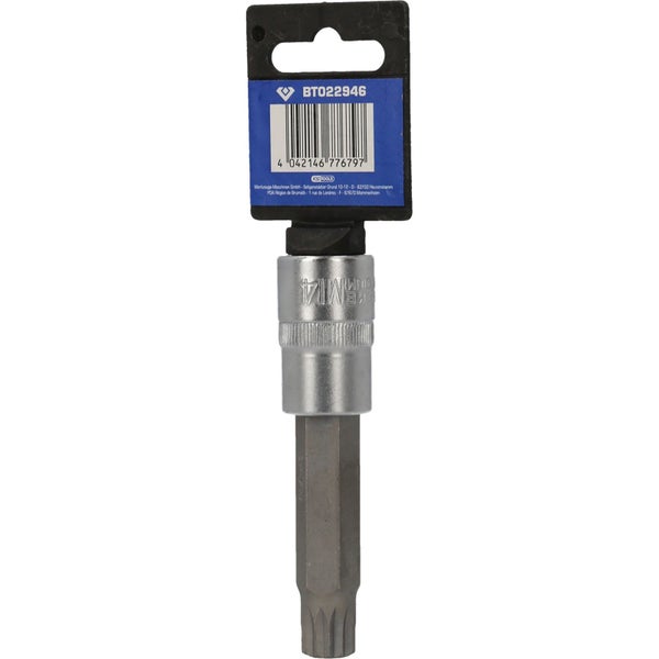BRILLIANT TOOLS 1/2 Vielzahn-Bit-Stecknuss 100 mm lang M14 - BT022946