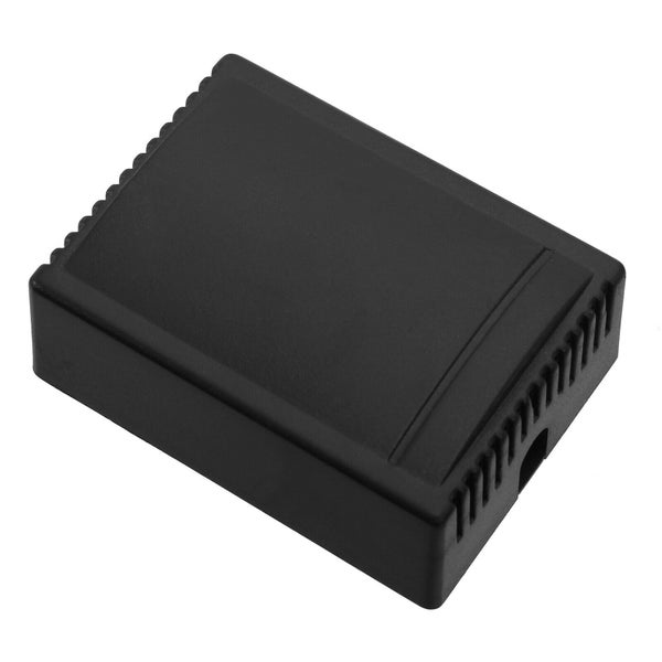 Kunststoffgehäuse für Elektronikkomponenten mit seitlichen Belüftungsschlitzen
