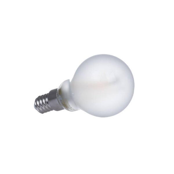 Matte LED-Tropfenlampe mit E14-Sockel.