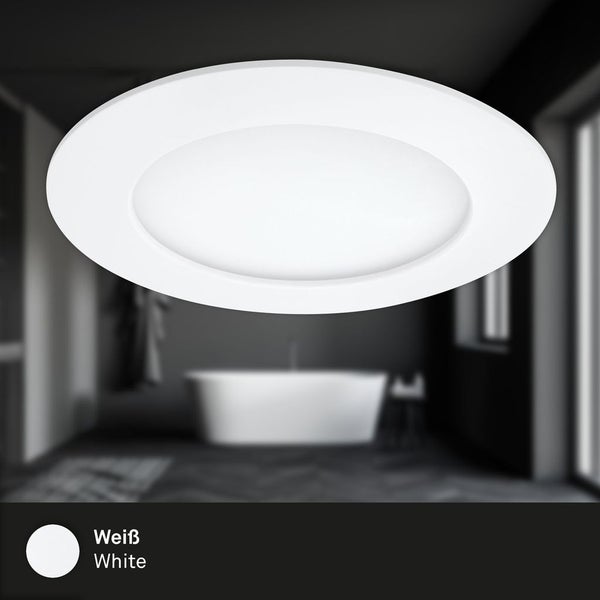 LED Einbauleuchte, Ø 12 cm, 7 W, Weiß, Briloner Leuchten