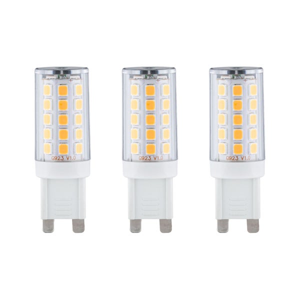 Standard 230V LED Stiftsockel G9 3er-Set 3x250lm 3x2,5W 2700K Klar