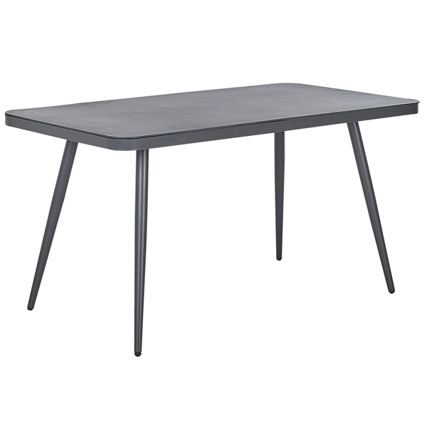 Gartentisch LIPARI 140 cm 80 cm Glas Grau