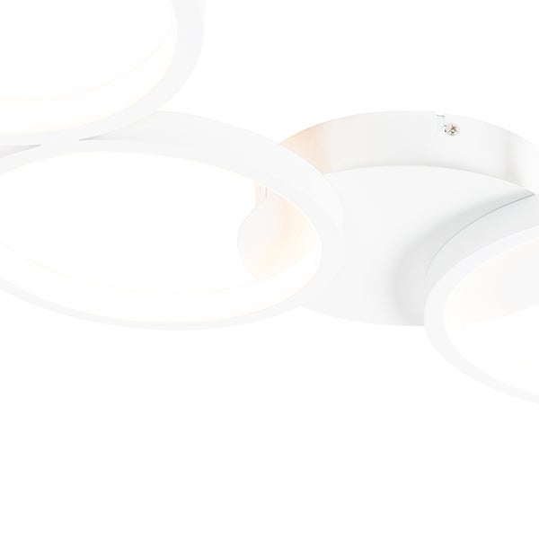 Weiße LED Deckenleuchte mit kreisförmigem Design