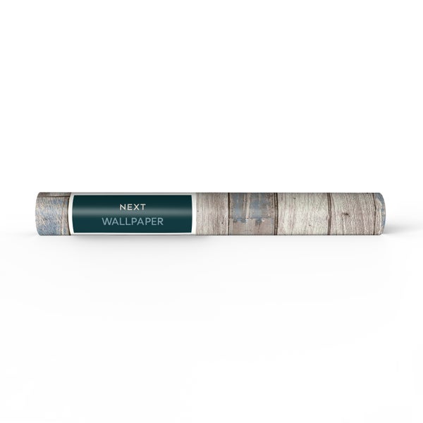 Next Vliestapete | Distressed Wood Plank - Blau - 10mx52cm