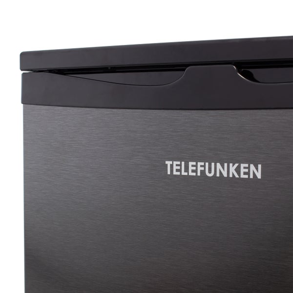 Telefunken Kühlschrank ohne Gefrierfach freistehend 135 Liter Kühlschrank klein mit Gemüsefach Standkühlschrank