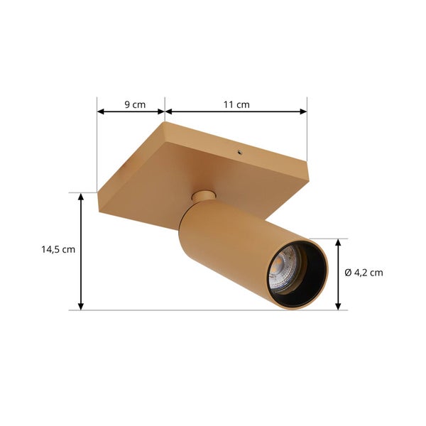 Abmessungen der Aufbauleuchte