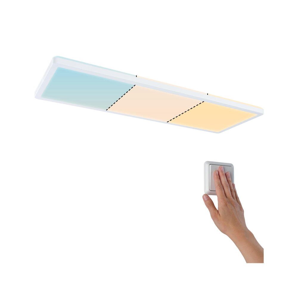 LED Wand- und Deckenpanel Atria Shine in Weiß 2x 11,5W 1800lm tunable white
