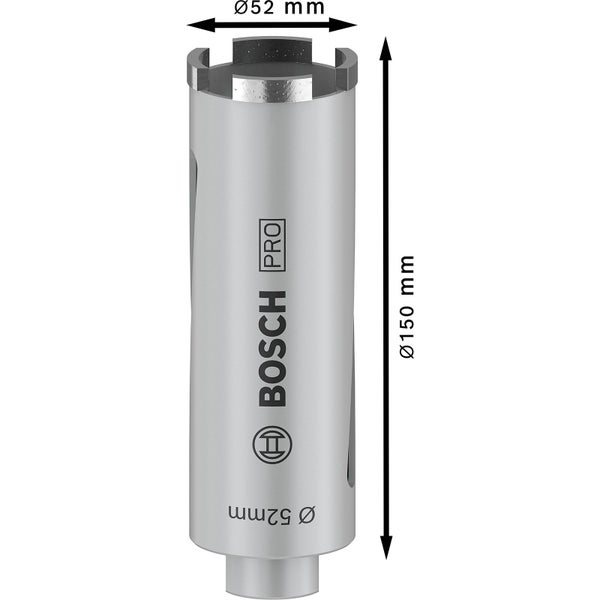 Bosch PRO Core Cutter dry 52 x 150 mm G 1/2 Zoll - 2608587319