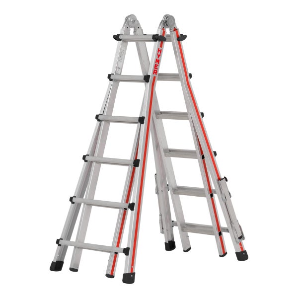 Aluminium Mehrzweckleiter im zusammengeklappten Zustand