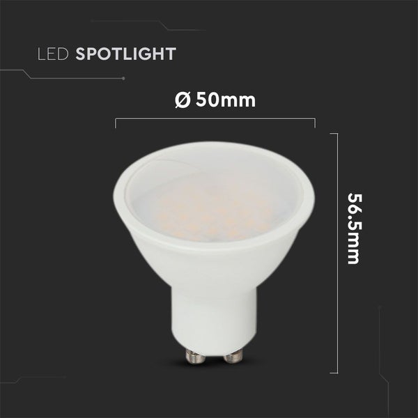 V-TAC VT-271-N - GU10 LED-Strahler - Milchig - 110° - Samsung - IP20 - Weiß - 10W - 1000 Lumen -