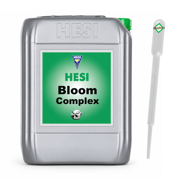 Hesi Bloom Complex Pflanzendünger im Kanister mit Dosierpipette
