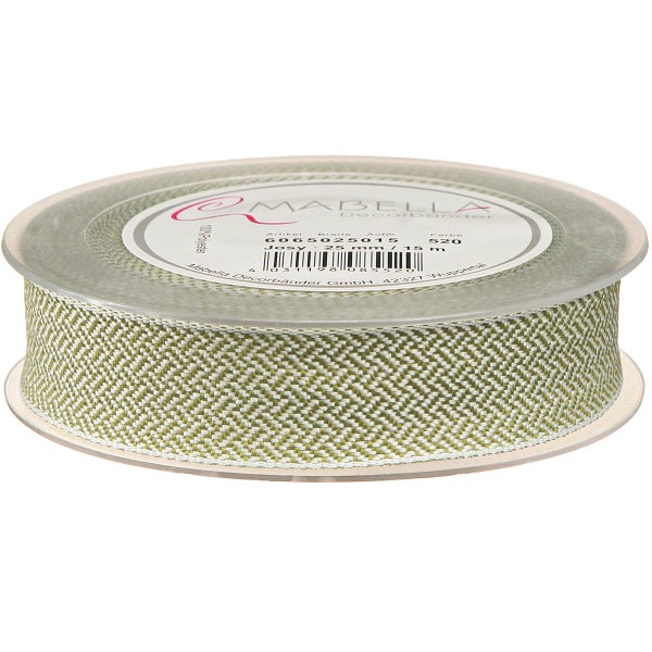 Dekoband aus Polyester, 25 mm breit, 15 m lang