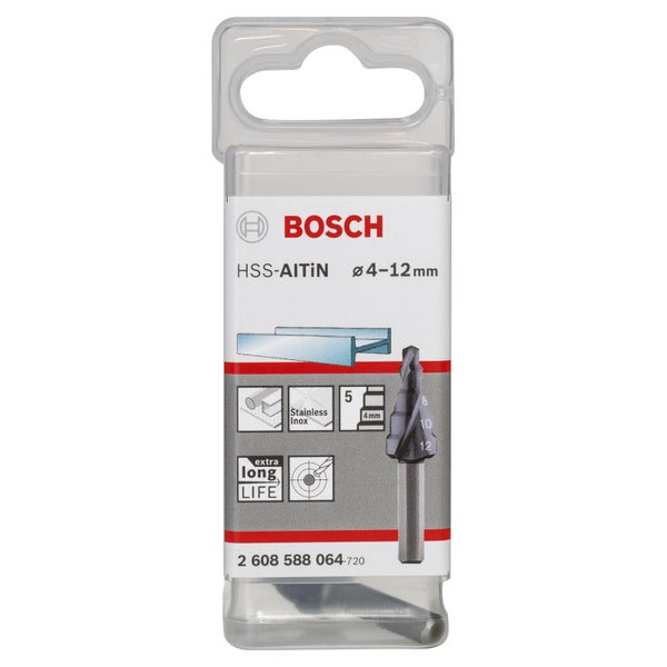 Bosch Stufenbohrer HSS-AlTiN 4 - 12 x 50 mm - 2608588064