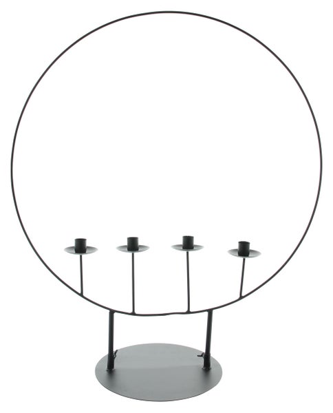 FRANK FLECHTWAREN | Kerzenhalter Circle, METALL, 58 x 25 x 70 cm