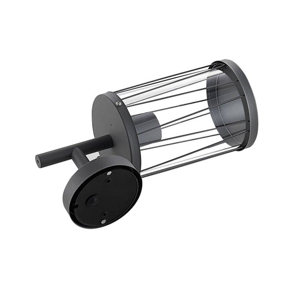 Lindby Yonan (spritzwassergeschützt (Modern) in Schwarz aus Edelstahl (1 flammig, E27)