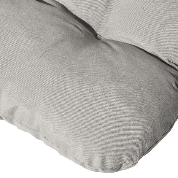 Beautissu Flair HL Hochlehner 120x50x8cm Hellgrau
