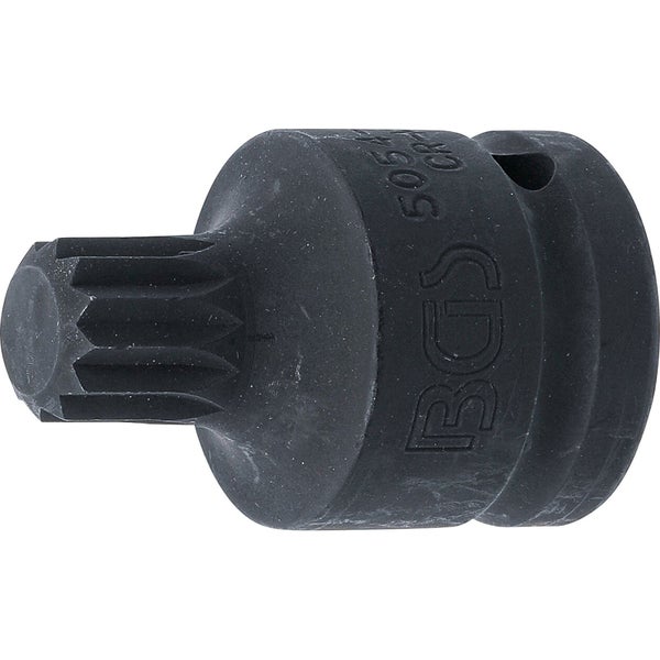 BGS Kraft-Bit-Einsatz Antrieb Innenvierkant 20 mm (3/4) Innenvielzahn (für XZN) M18 - 5054-M18