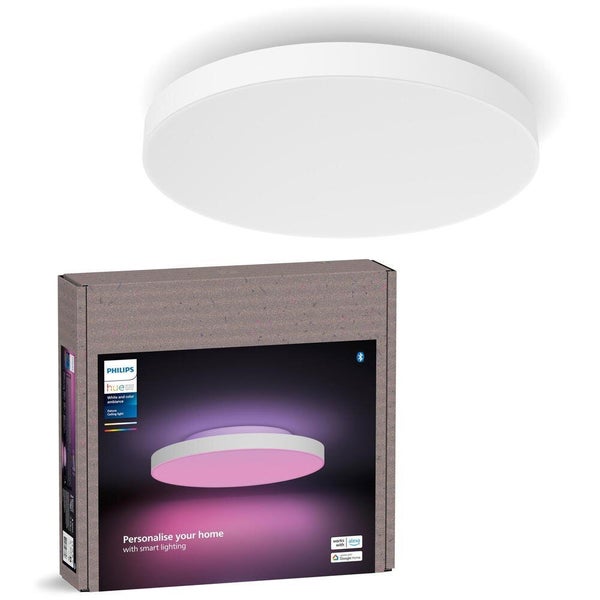 Philips Hue Bluetooth White & Color Ambiance Deckenpanel Datura in Weiß 48W 3840lm