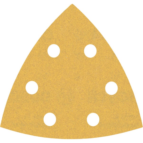 Dreieckiges Schleifpapier mit Löchern