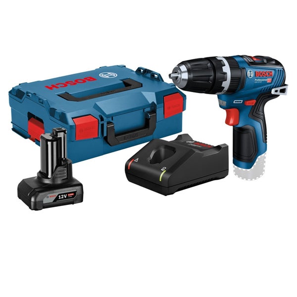 Bosch Akku-Schlagbohrmaschine GSB 12V-35 / 1x 4,0 Ah Akku + Ladegerät in L-Boxx