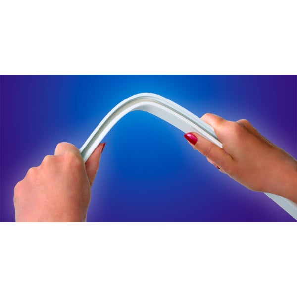 Duschvorhangschiene Flexibel 3 x 1 Meter biegsam, kann von Hand gebogen werden