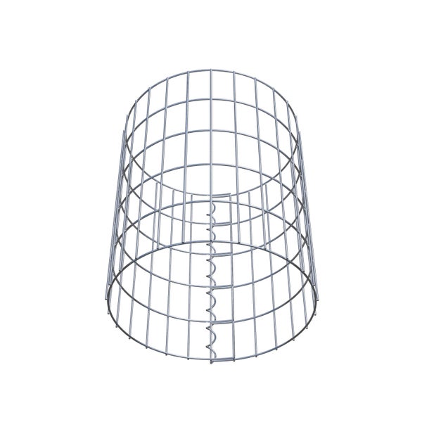 Gabionensäule Durchmesser 42 cm, MW 5 x 10 cm rund - Höhe: 0,50 m