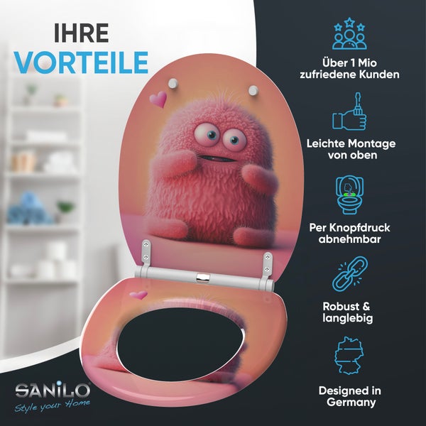 WC-Sitz mit Absenkautomatik & Top Fix Coco