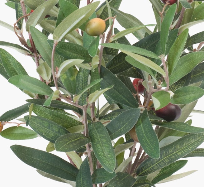 Künstliche Calathea Blätter mit Blattmusterung und violetter Rückseite