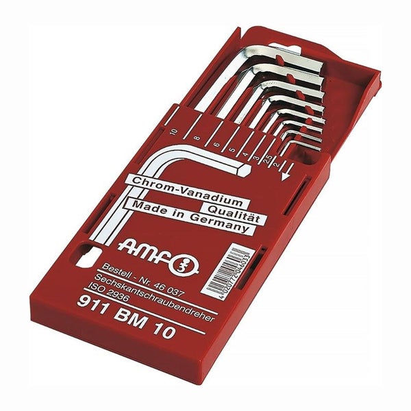 Sechskant-Schraubendreher-Satz aus Chrom-Vanadium in roter Aufbewahrungsbox